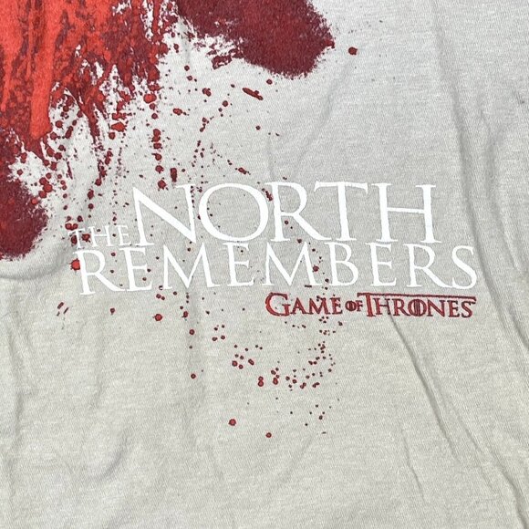 Game of Thrones the North Remembers Beige T-Shirt Size Medium - Picture 4 of 4